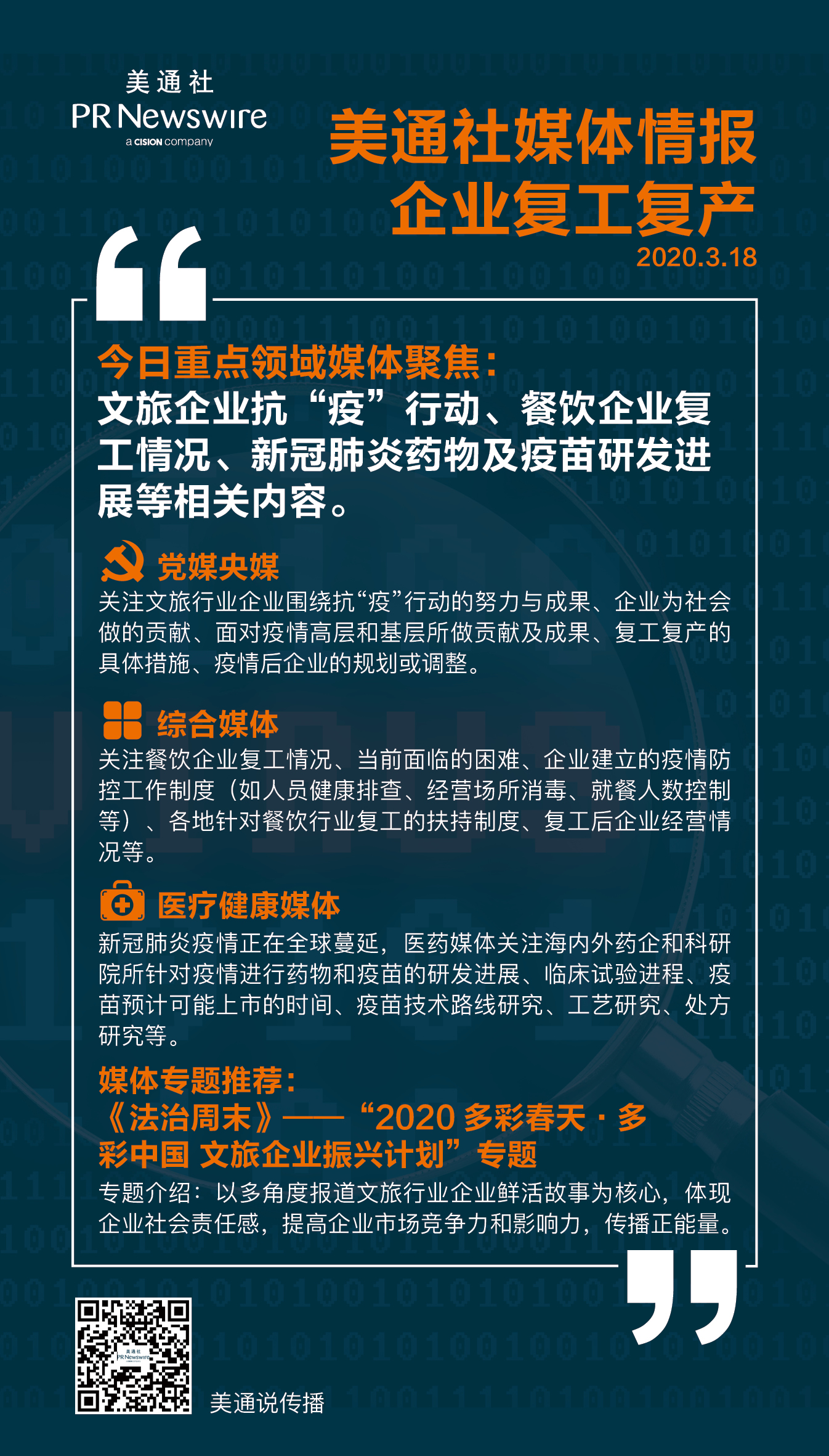 【3.20一周媒體聚焦】金融科技、文旅、時(shí)尚消費(fèi)企業(yè)振興與發(fā)展