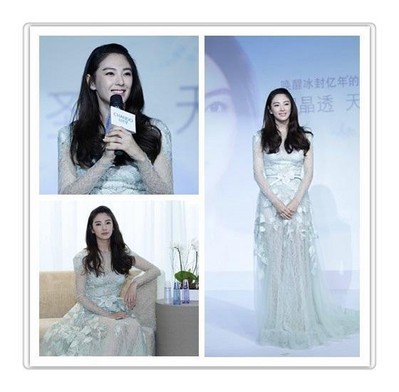 張雨綺以其驚艷的“無死角美麗”，詮釋凝潤、晶透、柔滑的天寵冰肌