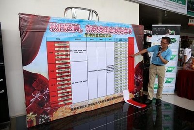 2小時的購車活動共售出車輛37臺，累計售車款項達540萬元